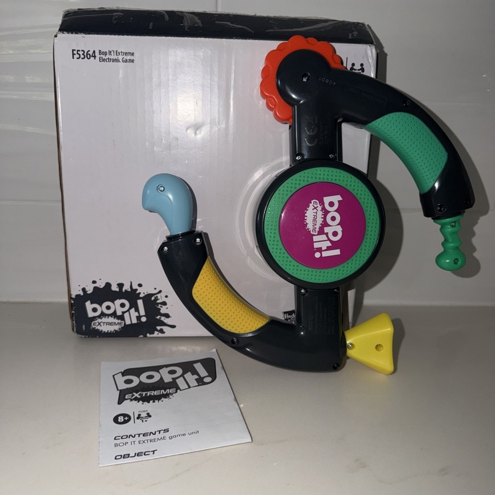 Hasbro Bop It Extreme 2022 Electronic Game for 1 or More Players Fun Party O-BOX